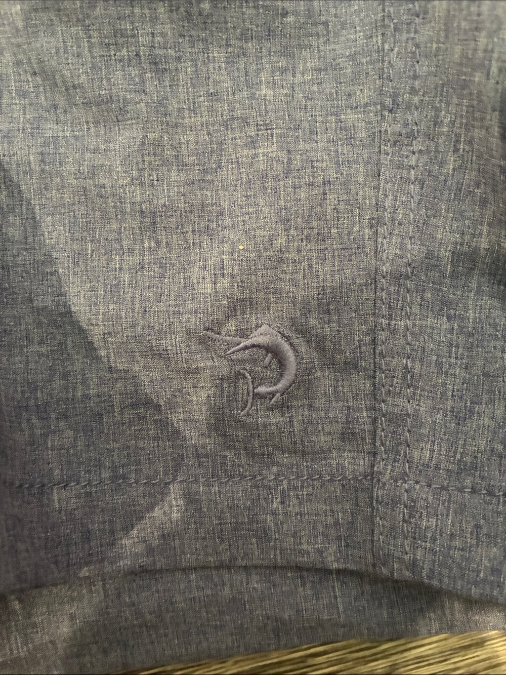 Reel Legends Men's Hybrid Shorts — Heathered Blue. B32 - Picture 2 of 5